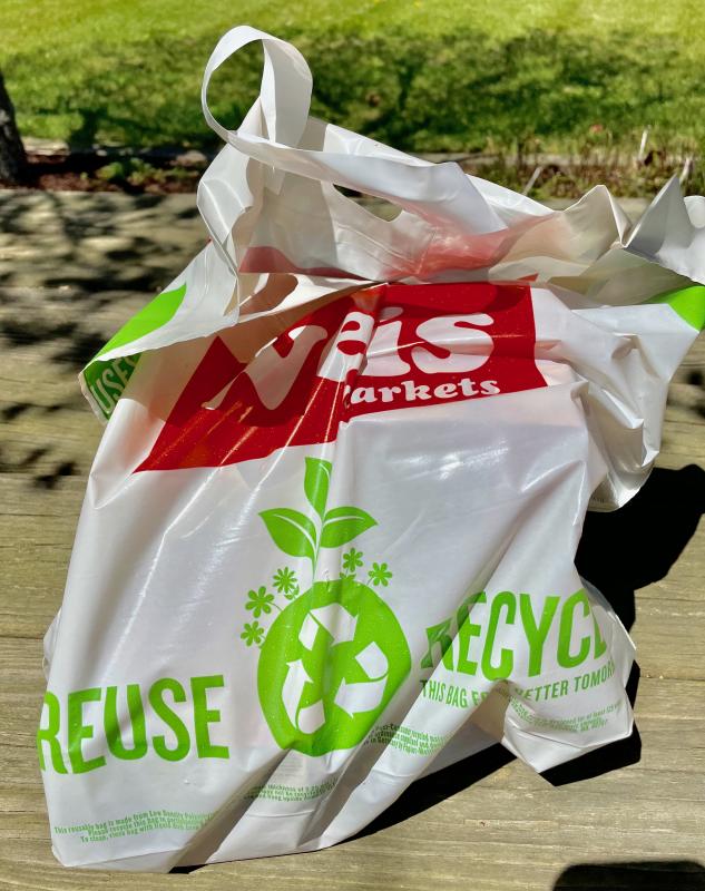 Bags like these, currently being used by most grocery and retail stores, will no longer be legal in Delaware starting July 1. Even though the bags can be recycled and used again, officials say most end in the garbage and then in landfills.